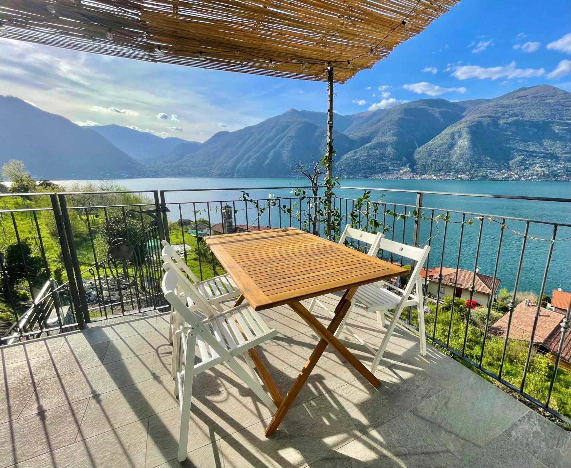 Il Noce Lake View Apartment Lezzeno Luaran gambar